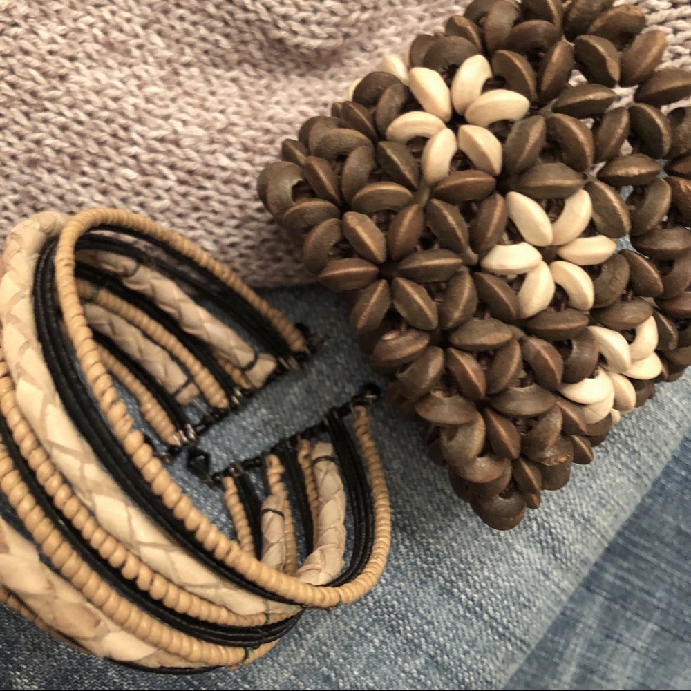 2/$13 natural woven bracelets - Picture 2 of 7